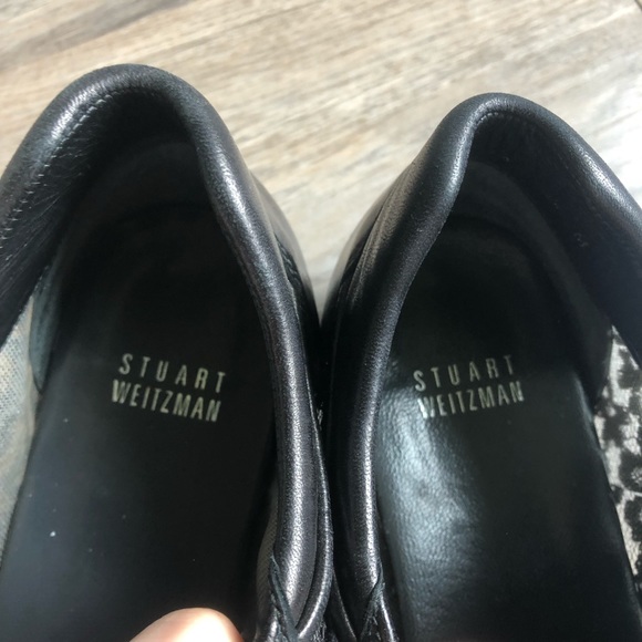 Stuart Weitzman Cabbie Sneakers Black Sz 10 - Picture 7 of 8